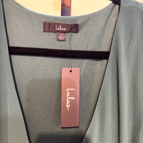 Lulus My Whole Heart Green Wrap Long Sleeve Maxi Dress - Picture 6 of 14